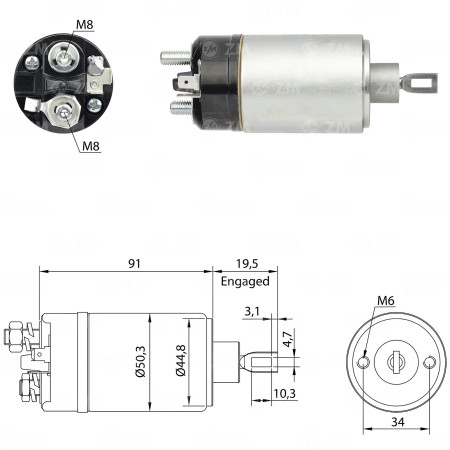 AUTOMATICO BOSCH ANTIGO COMPATÍVEL VW1500/FUSCA ZM521