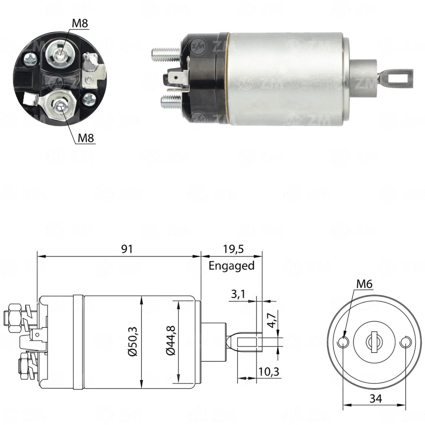 AUTOMATICO BOSCH ANTIGO COMPATÍVEL VW1500/FUSCA ZM521