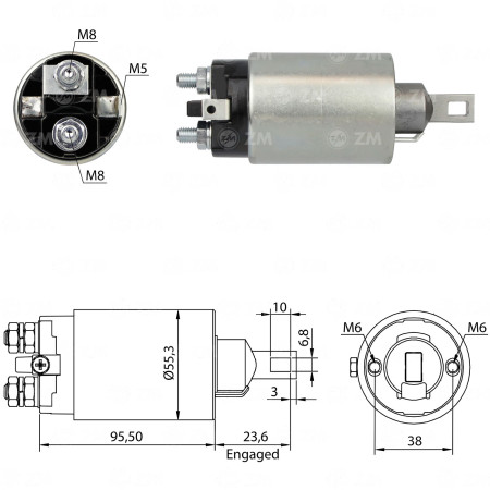 AUTOMATICO COMPATÍVEL MITSUBISHI ONAN - LONGO ZM894