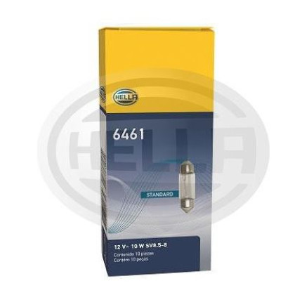 LÂMPADA TORPEDO 12V 10W 11X35 10PC HELLA HE6461