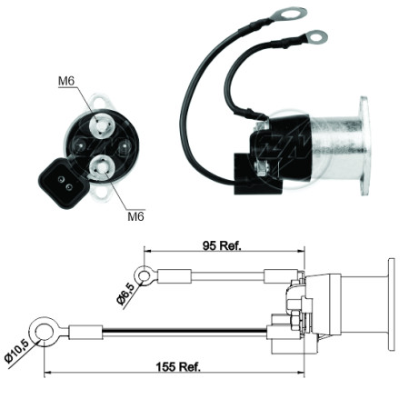 AUTOMATICO AUXILIAR COMPATÍVEL BOSCH 24V DAF - C/PLUG ZM1291