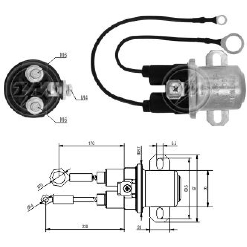 AUTOMATICO AUXILIAR COMPATÍVEL DELCO 38MT 24V ZM1409