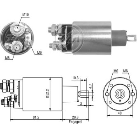 AUTOMATICO COMPATÍVEL PRESTOLITE 12V CARGO CUMMINS ZM1484