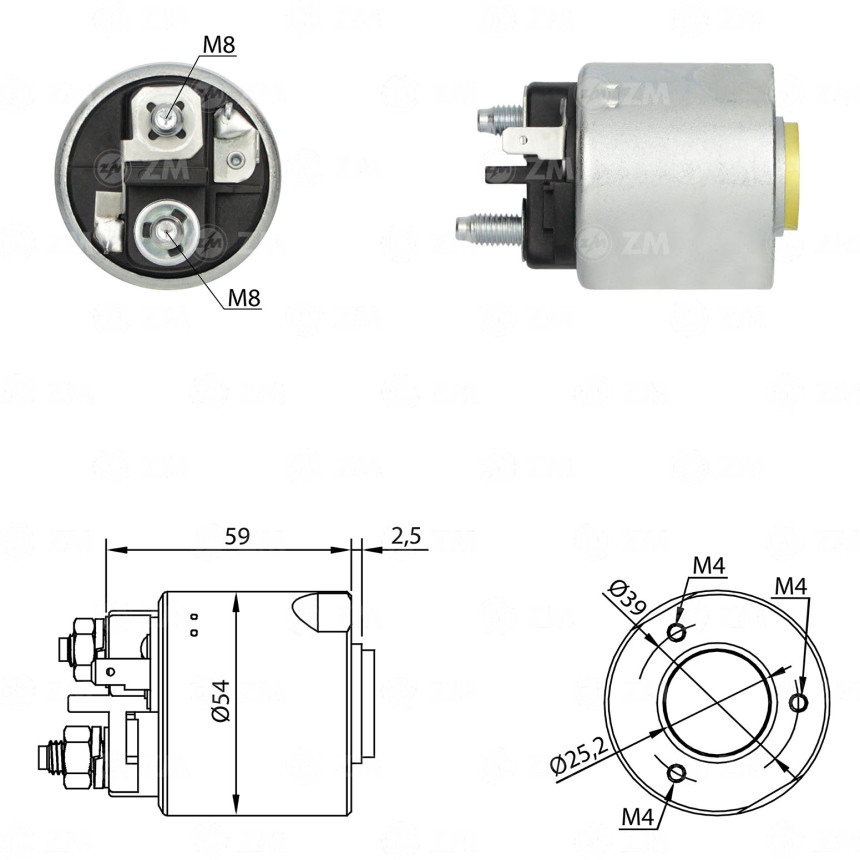 AUTOMATICO COMPATÍVEL VALEO MEGANE/CLIO/R19 - S/RESSALTO S/PISTAO ZM1491