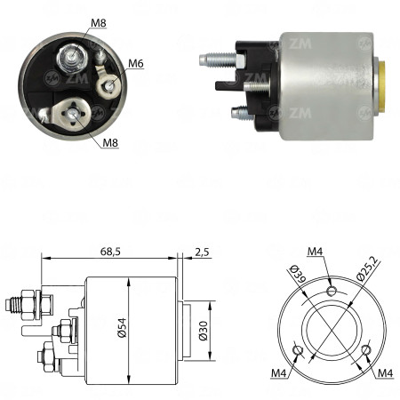 AUTOMATICO COMPATÍVEL VALEO SPRINTER - S/RESSALTO S/PISTAO ZM1590