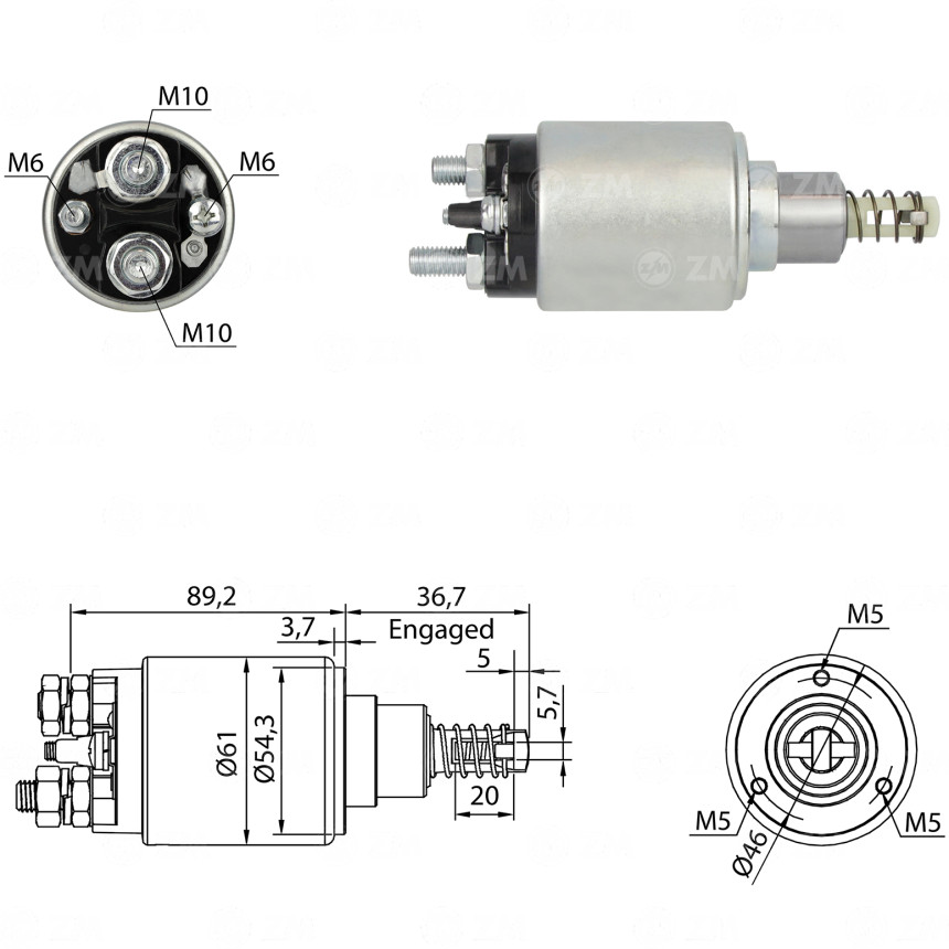 AUTOMATICO COMPATÍVEL BOSCH-EV JF 24V MB ATEGO *C/RETORNO ZM1639