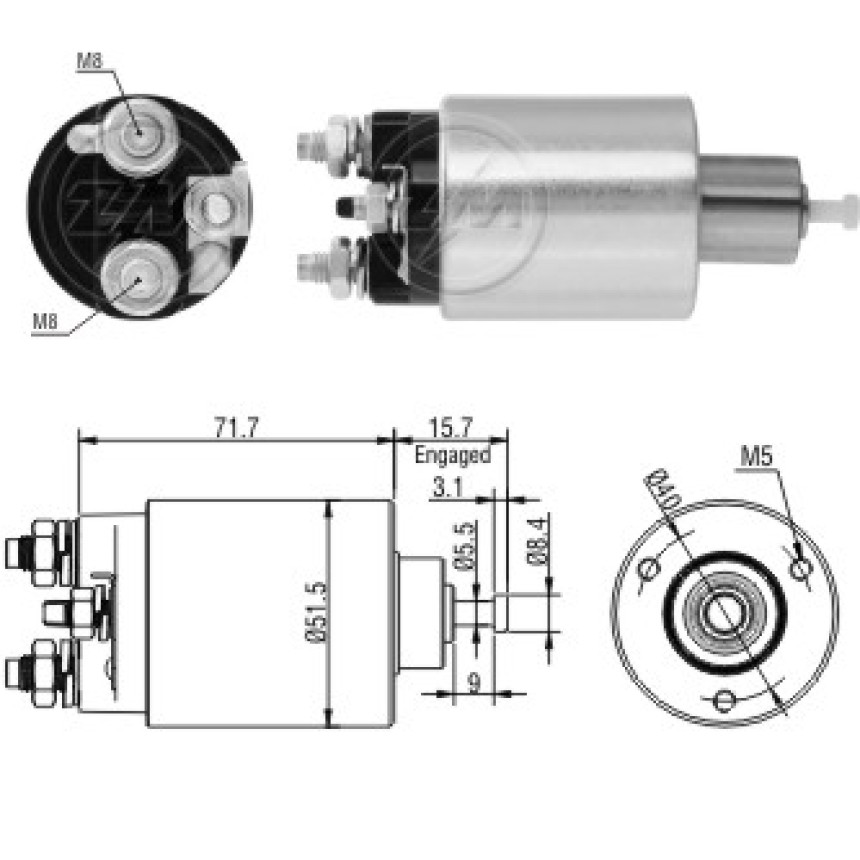 AUTOMATICO COMPATÍVEL DELCO PG260 ASTRA/VECTRA - PISTAO SOLTO ZM1865