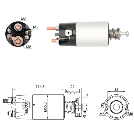 AUTOMATICO COMPATÍVEL MITSUBISHI 24V CATERPILLAR ZM1897