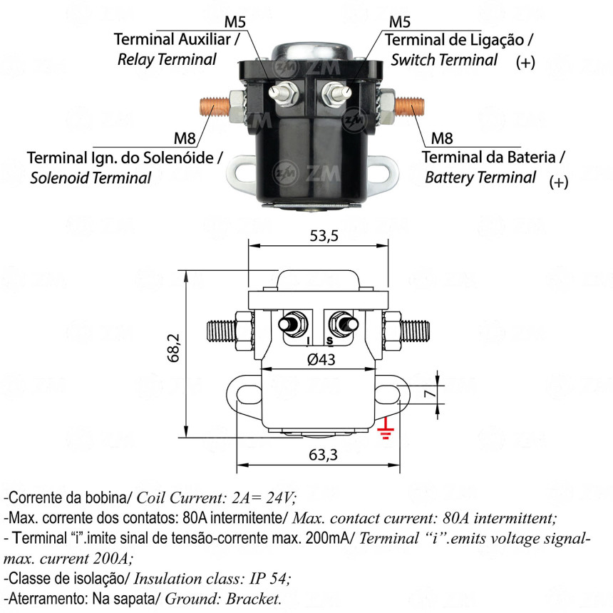 AUTOMATICO AUXILIAR COMPATÍVEL UNIVERSAL 24V ZM2401