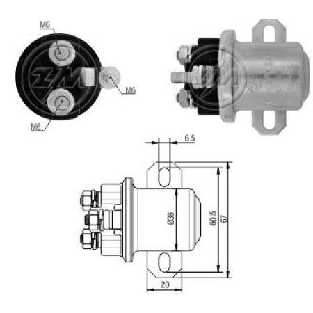 AUTOMATICO AUXILIAR COMPATÍVEL DELCO 28MT/29MT 12V - S/CABOS ZM2407