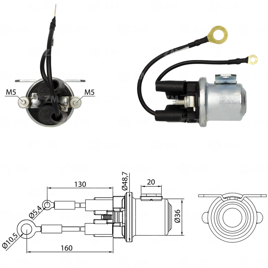 AUTOMATICO AUXILIAR COMPATÍVEL MITSUBISHI 24V VOLVO ZM2408