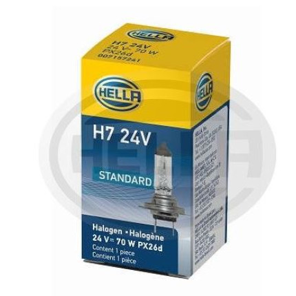 LÂMPADA H7 24V 70W IODO - LUZ BAIXA HELLA HEH724V