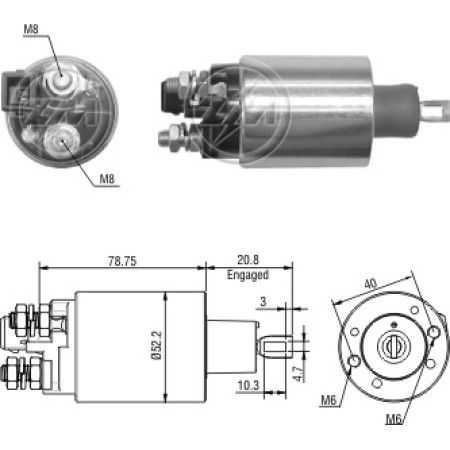 AUTOMATICO COMPATÍVEL PRESTOLITE M93R F250/F350 - C/PLUG ZM2482
