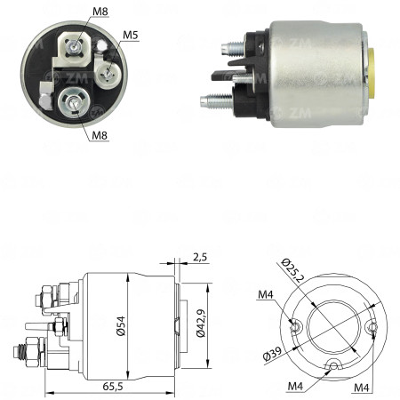 AUTOMATICO COMPATÍVEL VALEO CITROEN/PEUGEOT - C/RESSALTO S/PISTAO ZM2494