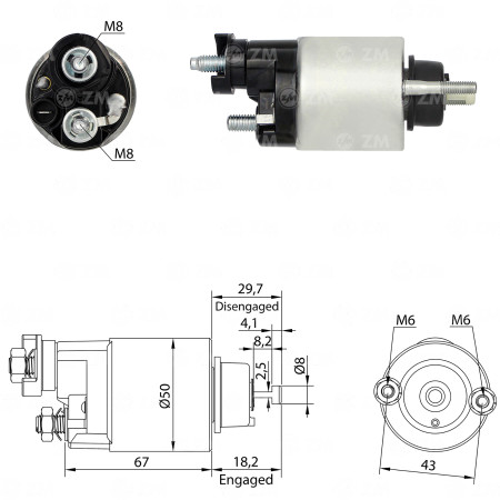 AUTOMATICO COMPATÍVEL DENSO HONDA CIVIC ZM2705