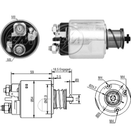 AUTOMATICO COMPATÍVEL VALEO HR/H100/BONGO- C/RESSALTO C/PISTAO ZM5491