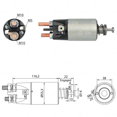 AUTOMATICO COMPATÍVEL MITSUBISHI 24V VOLVO/VW/FORD ZM2897