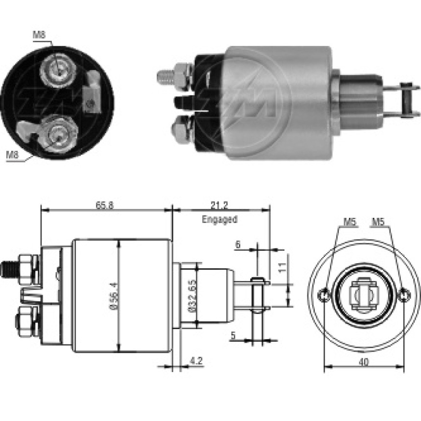 AUTOMATICO COMPATÍVEL ISKRA-PEQ LINHA LEVE GM/FIAT ZM3579