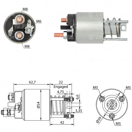 AUTOMATICO COMPATÍVEL MARELLI UNO/PALIO/MAREA - C/PISTAO FERRO ZM3595