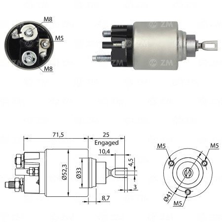 AUTOMATICO COMPATÍVEL BOSCH-MOD 3F CITROEN/PEUGEOT ZM377