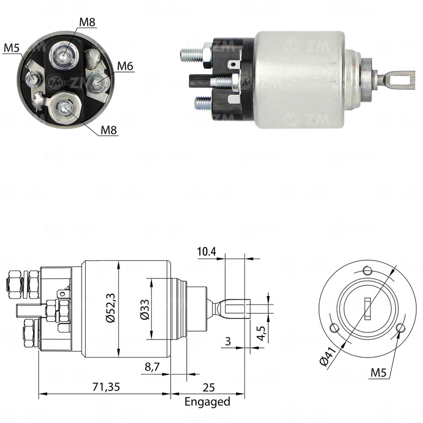 AUTOMATICO COMPATÍVEL BOSCH-MOD 3F BMW *C/RETORNO ZM378