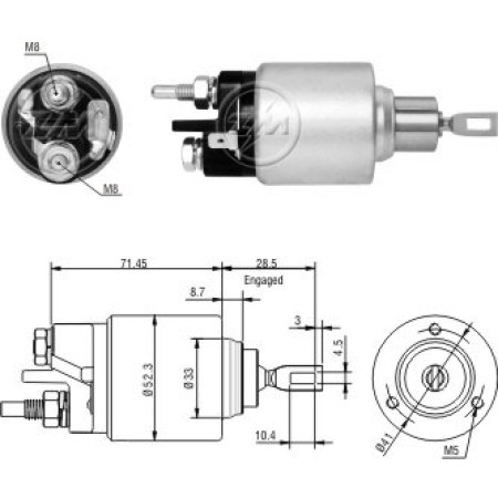 AUTOMATICO COMPATÍVEL BOSCH-MOD 3F CLIO/MEGANE ZM379