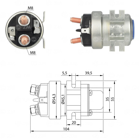 AUTOMATICO AUXILIAR COMPATÍVEL UNIVERSAL 12V REFORCADO ZM403
