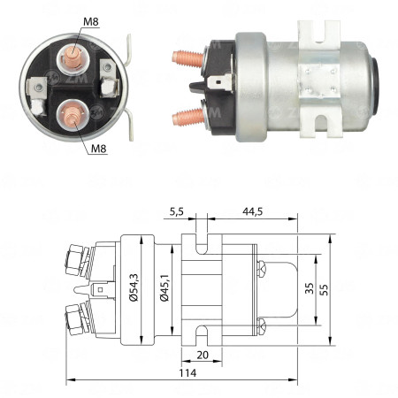 AUTOMATICO AUXILIAR COMPATÍVEL UNIVERSAL 24V REFORCADO ZM404