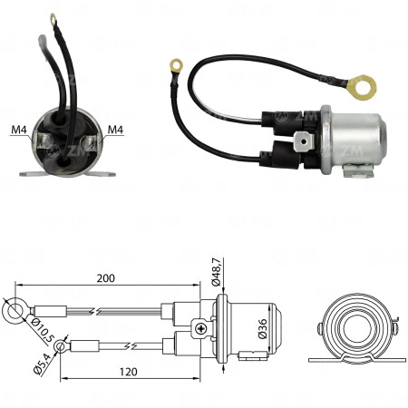 AUTOMATICO AUXILIAR COMPATÍVEL MITSUBISHI 24V VOLVO ZM428