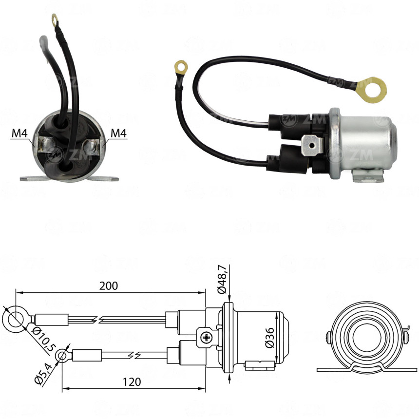 AUTOMATICO AUXILIAR COMPATÍVEL MITSUBISHI 24V VOLVO ZM428