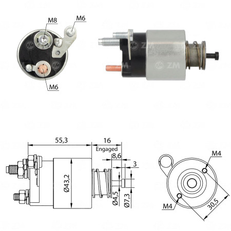 AUTOMATICO MINI COMPATÍVEL VALEO/DELCO FIESTA/KA/ESCOSPORT ZM4391