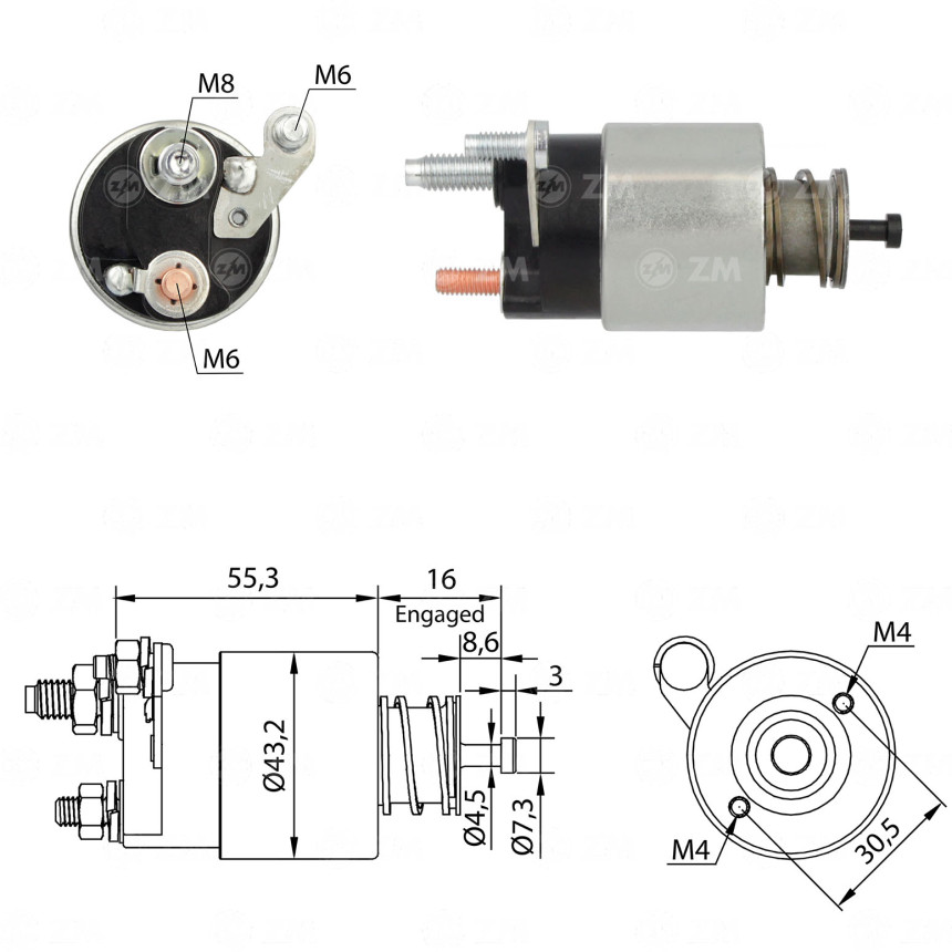 AUTOMATICO MINI COMPATÍVEL VALEO/DELCO FIESTA/KA/ESCOSPORT ZM4391