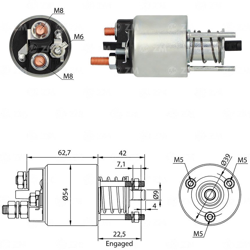 AUTOMATICO COMPATÍVEL MARELLI PALIO - C/PISTAO NYLON ZM4395