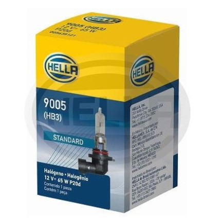 LÂMPADA HB3 12V 65W 9005 HELLA HE9005