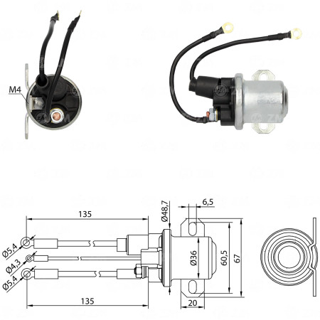 AUTOMATICO AUXILIAR COMPATÍVEL MITSUBISHI 24V  S-5 ZM4428