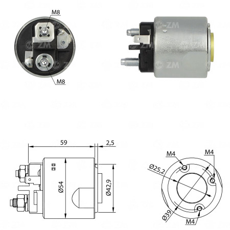 AUTOMATICO VALEO HR/BONGO/K2500 - C/RESSALTO S/PISTAO ZM4491