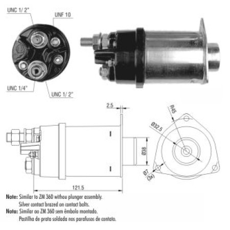 AUTOMATICO COMPATÍVEL DELCO 37MT 24V - S/PISTAO ZM460