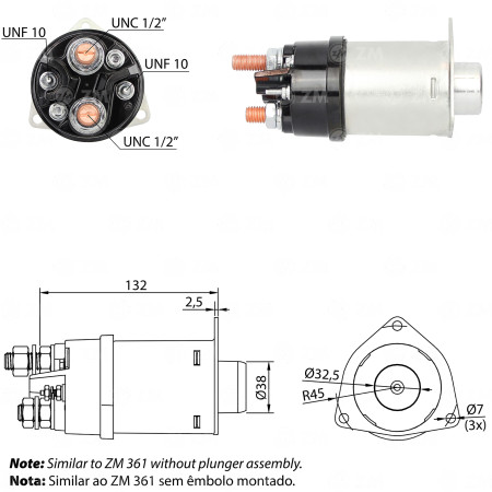 AUTOMATICO COMPATÍVEL DELCO 42MT 24V - S/PISTAO ZM461