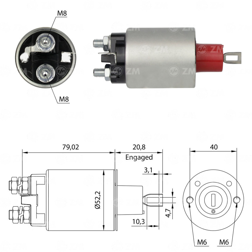 AUTOMATICO COMPATÍVEL PRESTOLITE M93R F1000/SPRINTER ZM480