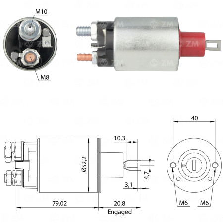 AUTOMATICO COMPATÍVEL PRESTOLITE M93R SILVERADO/D20 ZM481