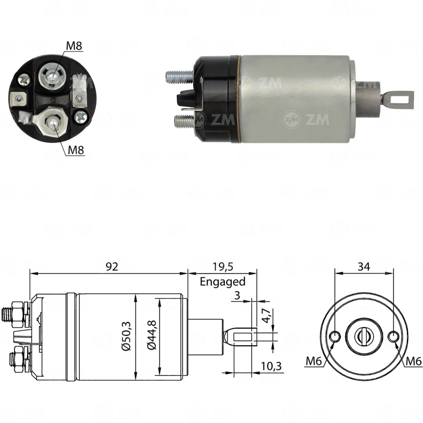 AUTOMATICO BOSCH ANTIGO CHEVETTE/MARAJO COMPATÍVEL - PISTAO 22MM ZM522
