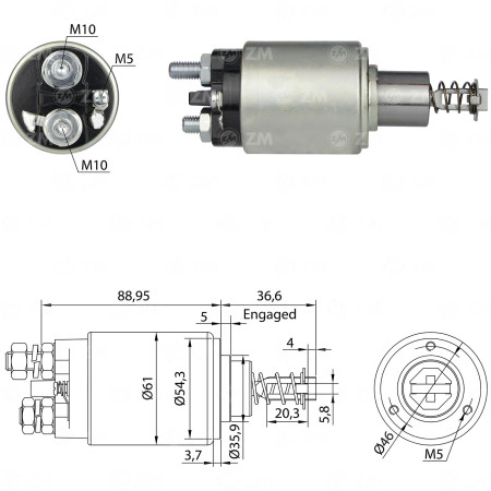 AUTOMATICO BOSCH JF COMPATÍVEL 12V 031 ANTIGO ZM531