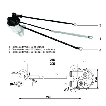 AUTOMATICO AUXILIAR COMPATÍVEL BOSCH MB1933 24V ATEGO ZM5409