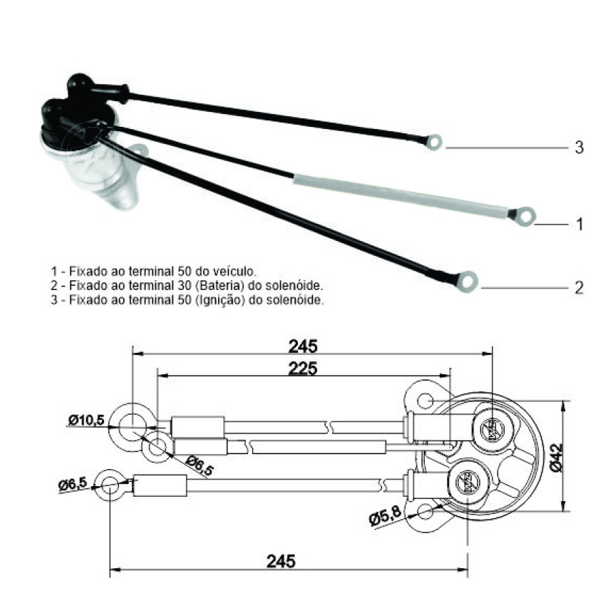 AUTOMATICO AUXILIAR COMPATÍVEL BOSCH MB1933 24V ATEGO ZM5409