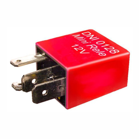 MINI RELE AUXILIAR COMPATIVEL 12V 30A 4T VERMELHO CORSA/PALIO DNI0128