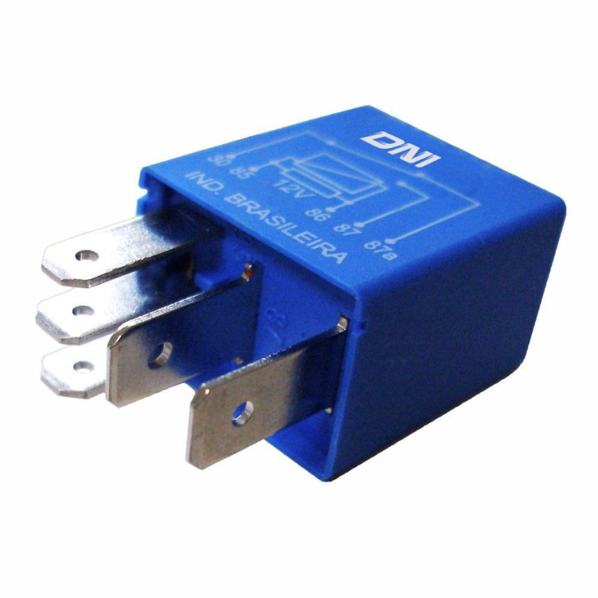 MINI RELE AUXILIAR COMPATÍVEL 12V 10A/20A 5T - REVERSOR CORSA/CELTA DNI0136