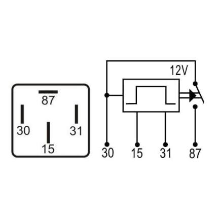 RELE TEMPORIZADOR INJECAO COMPATÍVEL 4T 12V VERDE BOMBA COMB. DNI0330