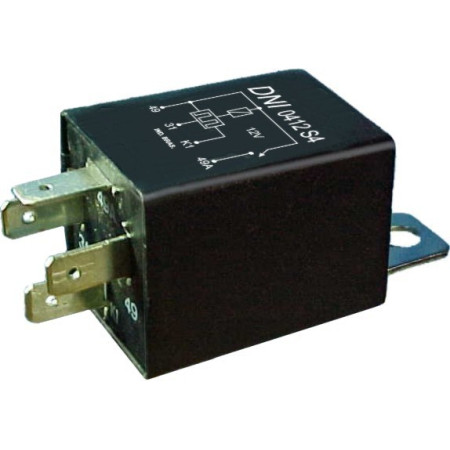 RELE PISCA COMPATÍVEL 12V 4T 500W C/SUPORTE DNI0412S4