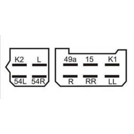 RELE PISCA COMPATÍVEL 12V 10T MB ONIBUS/CAMINHOES 83> - NEGATIVO CARCACA DNI0810