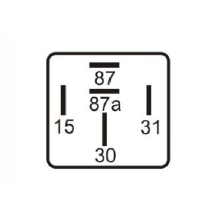 RELE TEMPORIZADOR PARADA MOTOR COMPATÍVEL 12V 5T MB DNI0833